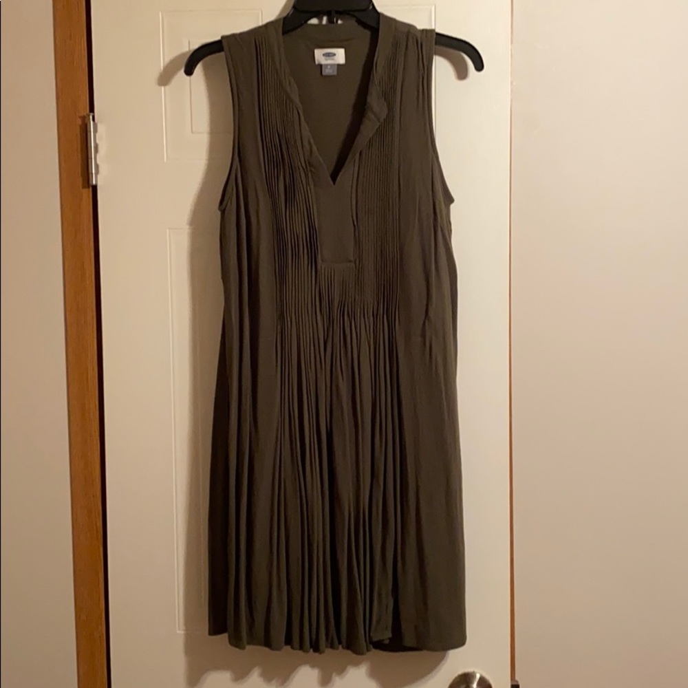 Olive Green Swing Dress